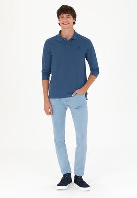 Erkek İndigo Basic Sweatshirt - 50269403168