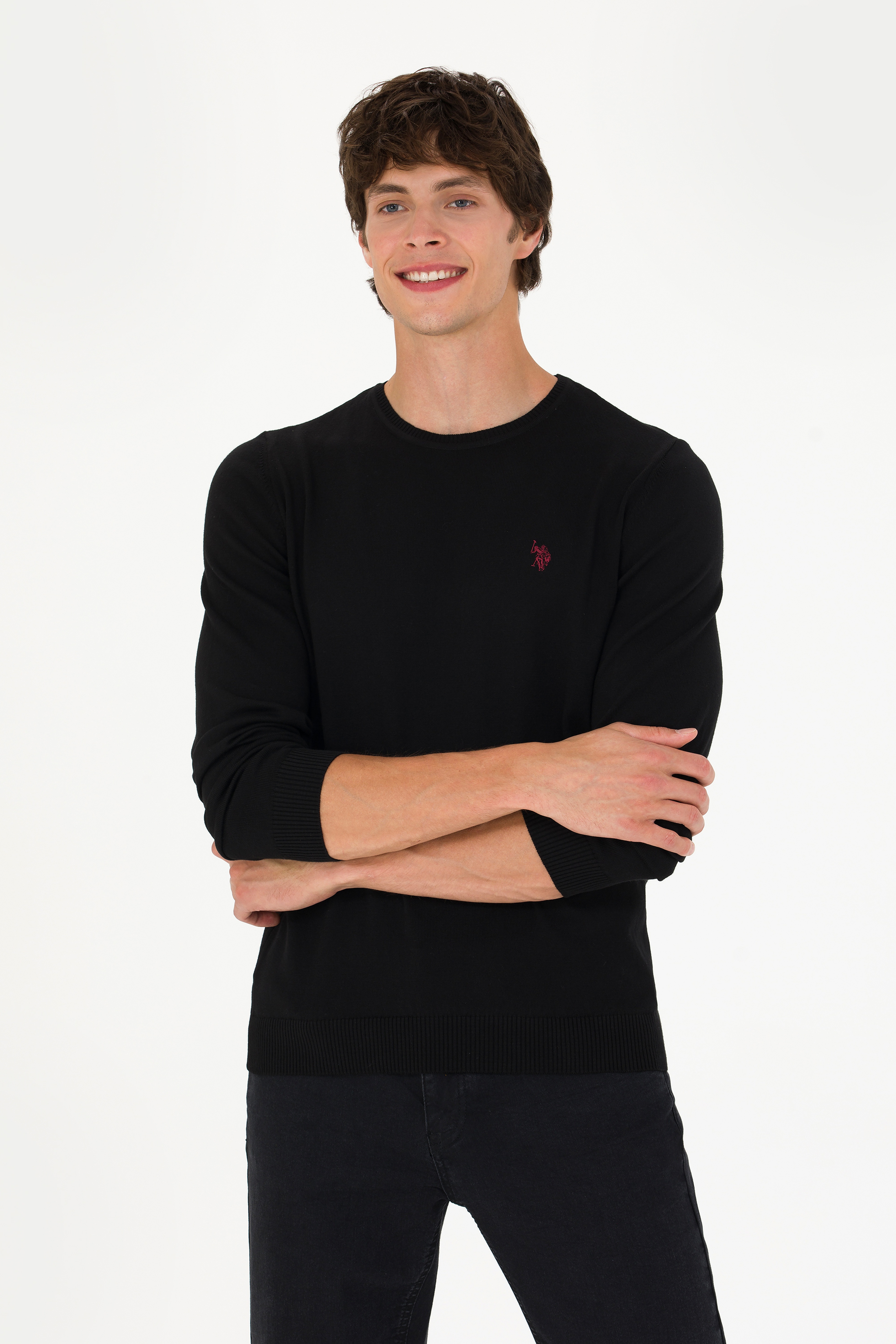 Erkek Siyah Basic Kazak - Image 3
