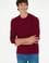 Erkek Bordo Basic Sweatshirt
