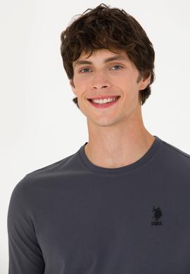 Erkek Antrasit Basic Sweatshirt - 50269393061