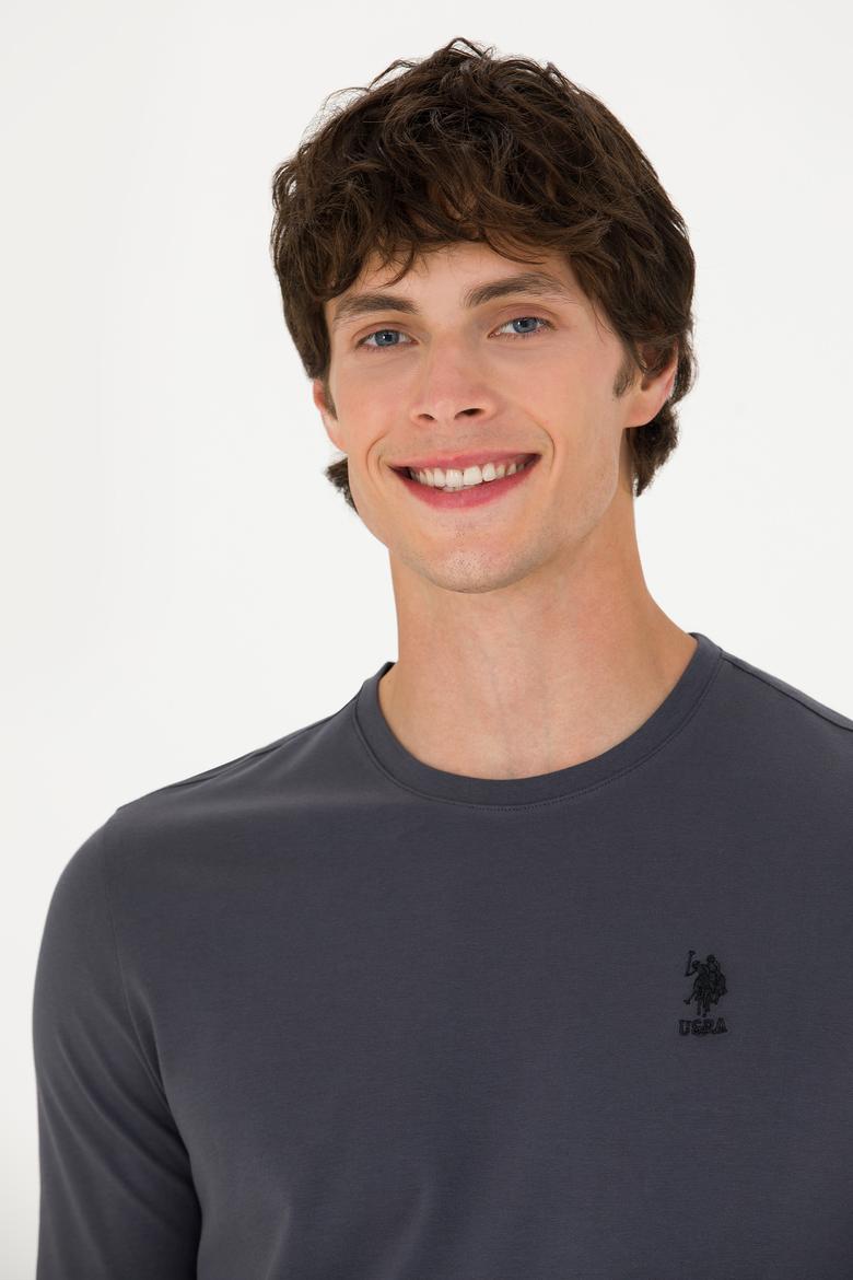 Erkek Antrasit Basic Sweatshirt - 50269393061