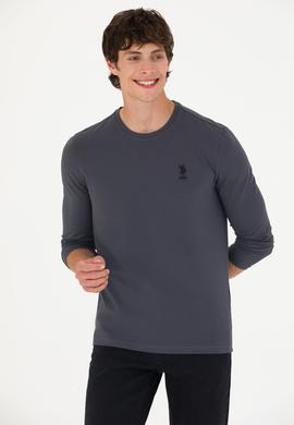 Erkek Antrasit Basic Sweatshirt - 50269393061