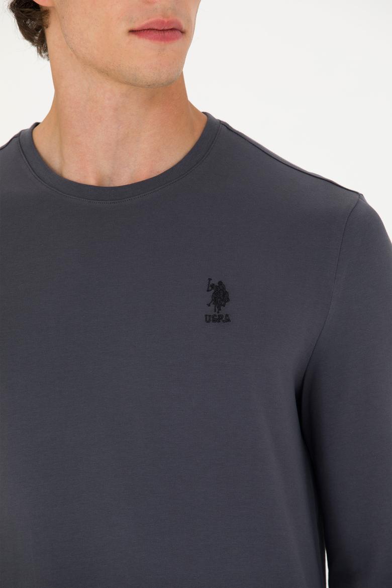 Erkek Antrasit Basic Sweatshirt - 50269393061