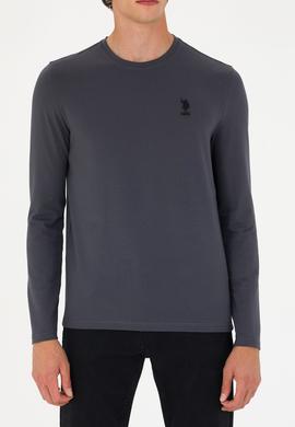 Erkek Antrasit Basic Sweatshirt - 50269393061