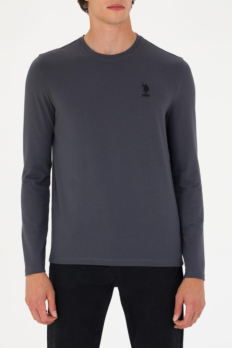 Erkek Antrasit Basic Sweatshirt - 50269393061