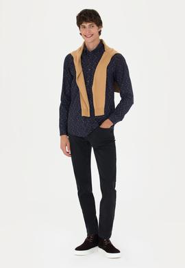 Erkek Lacivert Uzun Kollu Gömlek - 50272442025