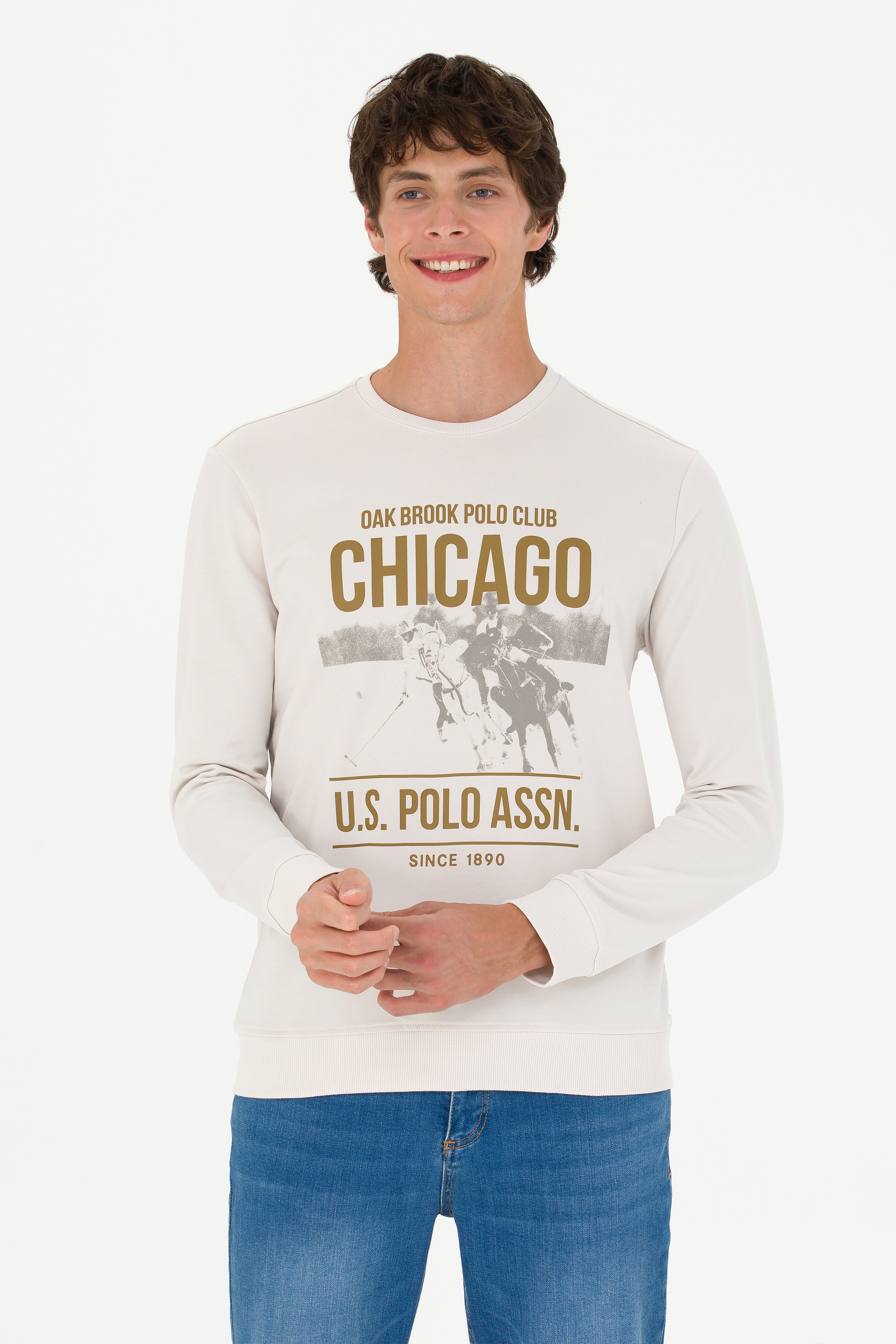 Erkek Taş Sweatshirt - Image 3