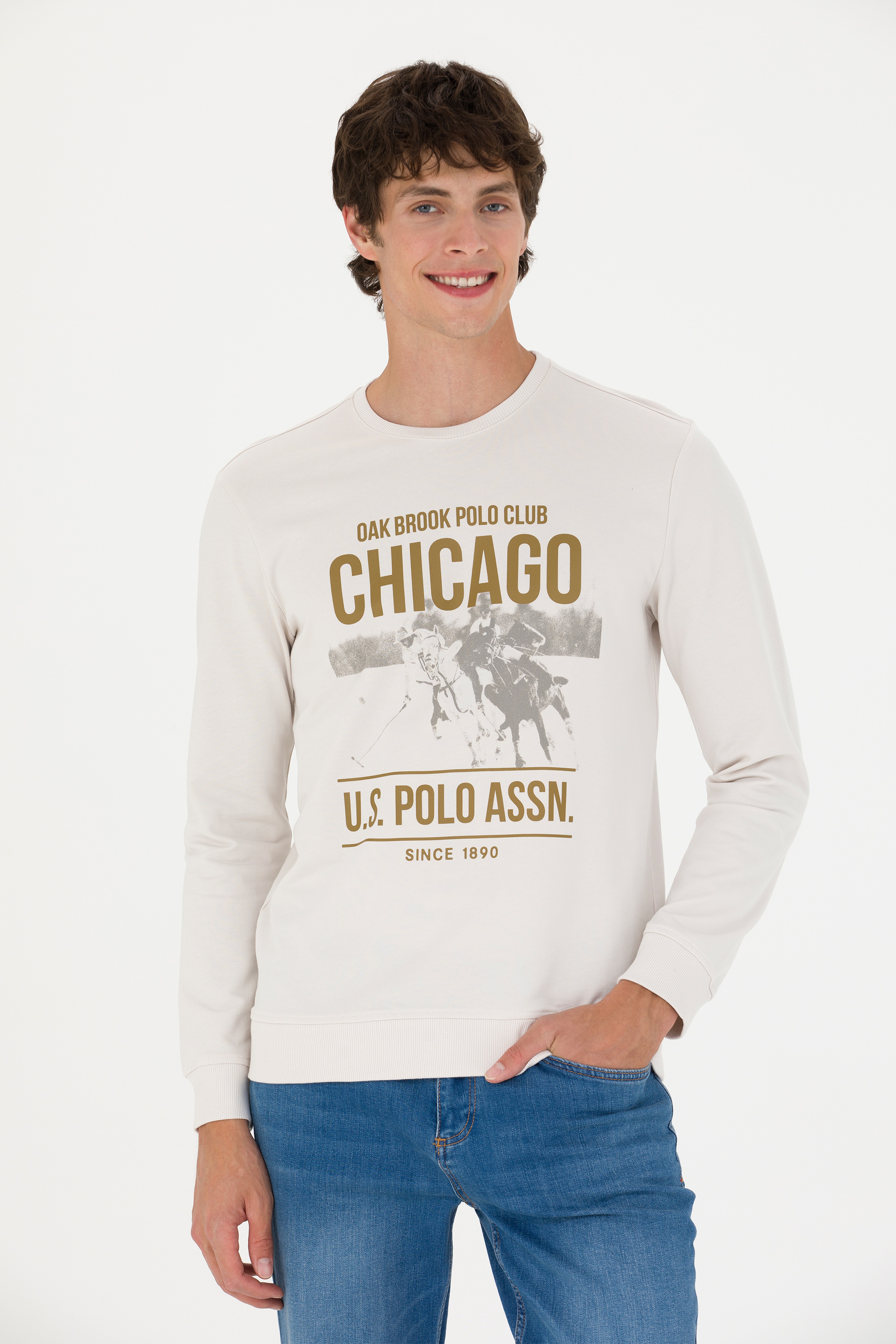 Erkek Taş Sweatshirt - Image 1