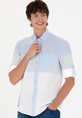 Erkek Mavi Uzun Kollu Gömlek - 50263758005