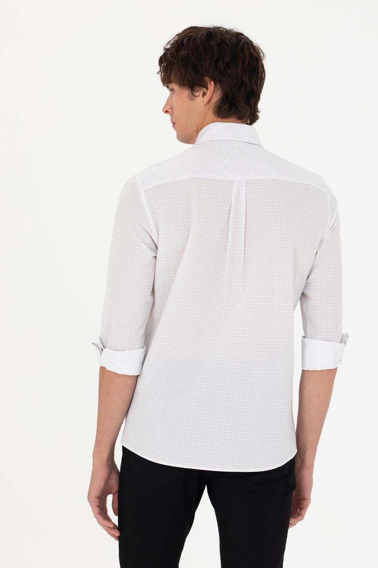 Erkek Lacivert Uzun Kollu Gömlek - 50272702008