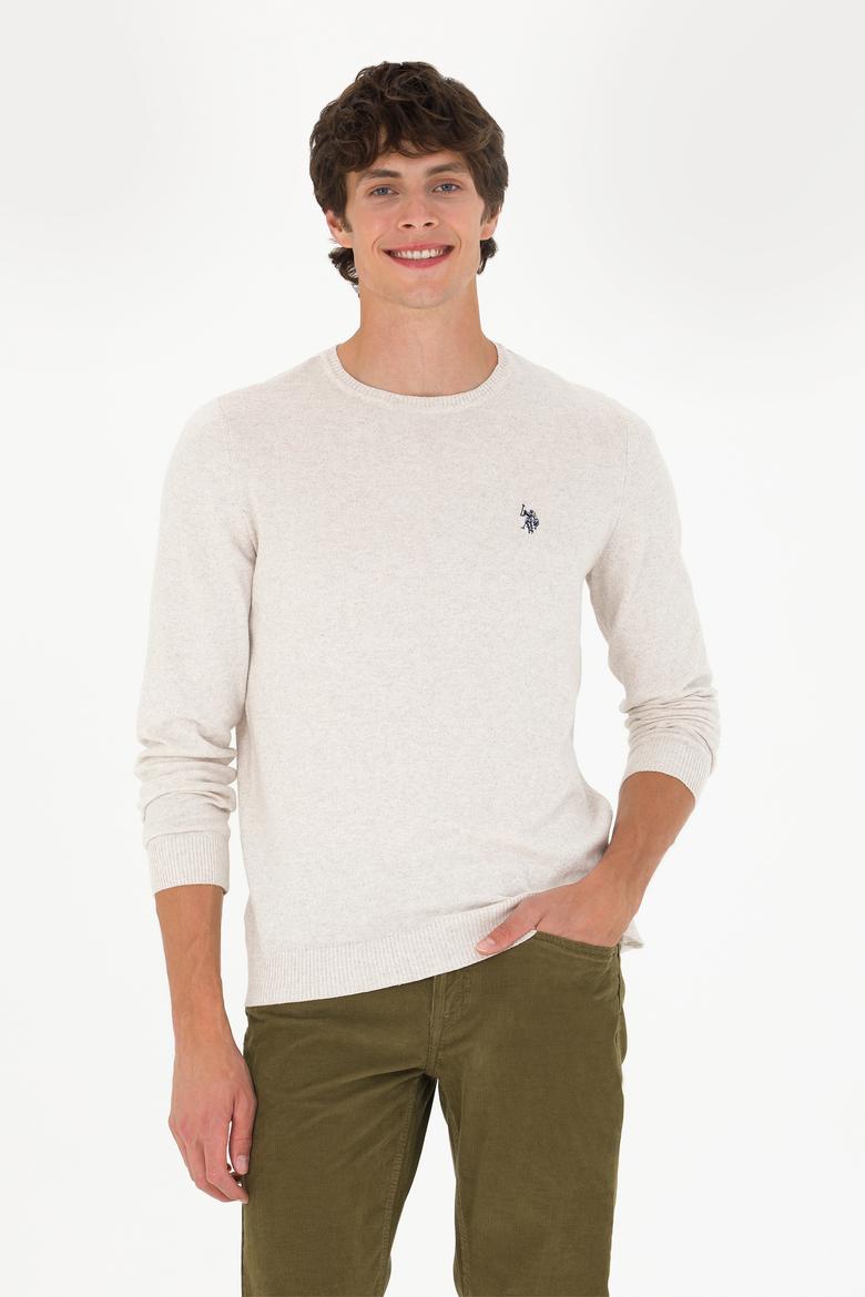 Erkek Taş Melanj Basic Kazak