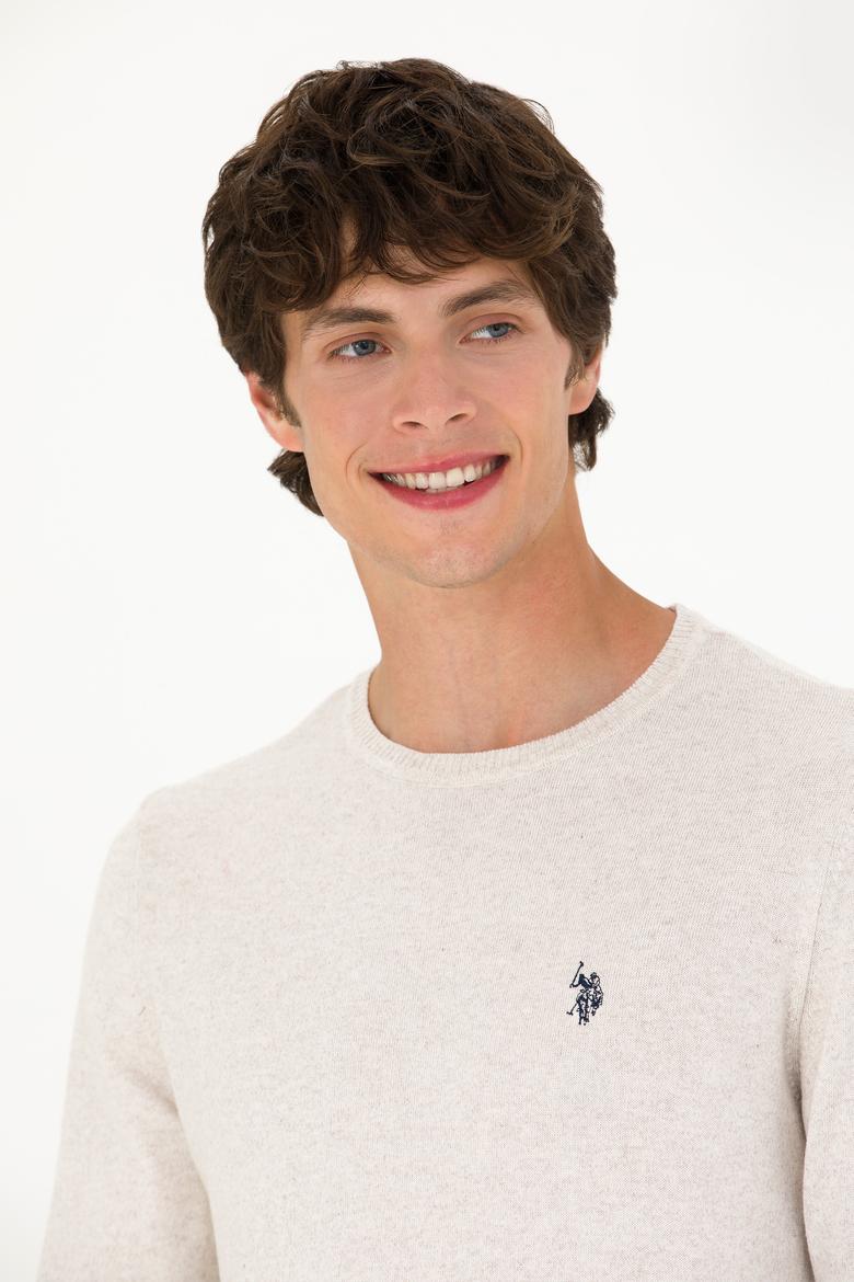 Erkek Taş Melanj Basic Kazak - 50275848109