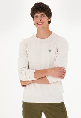 Erkek Taş Melanj Basic Kazak - 50275848109