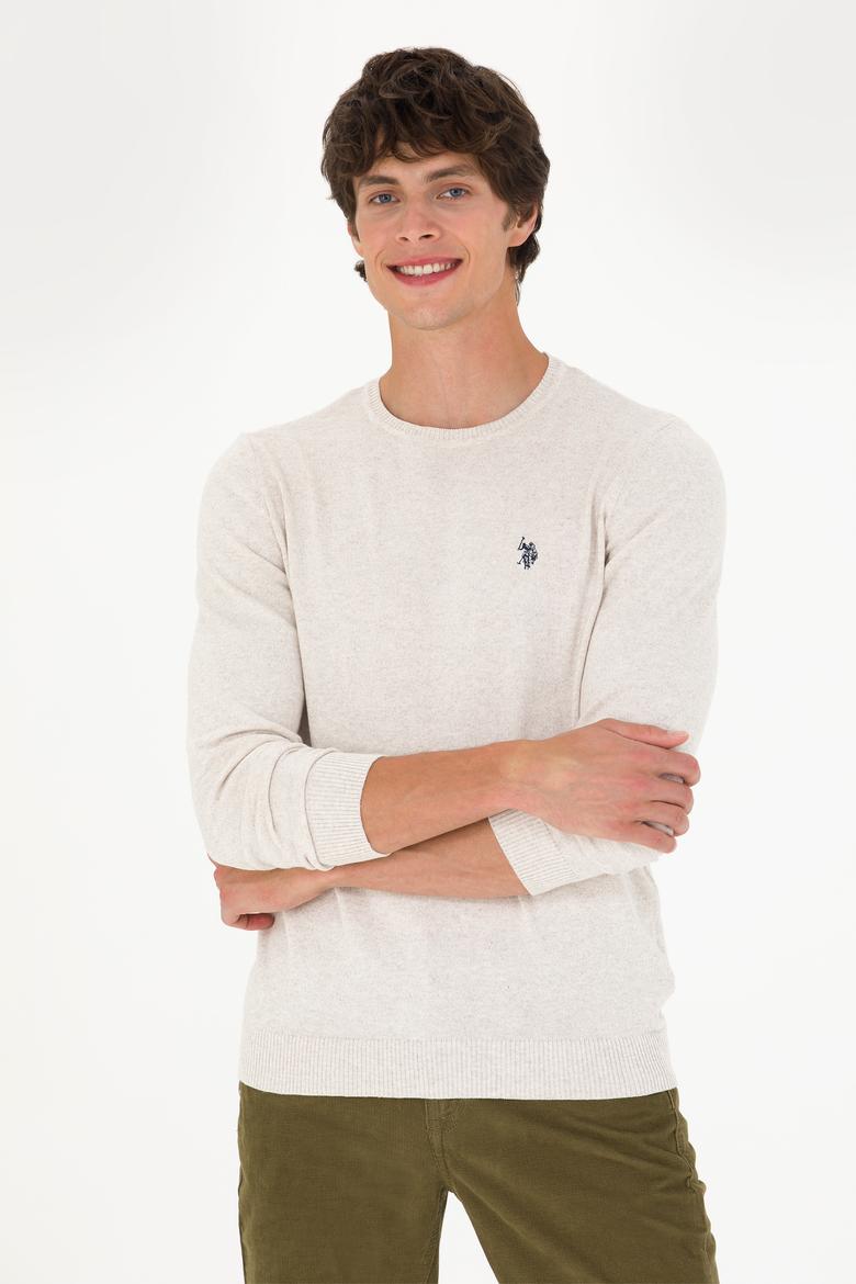 Erkek Taş Melanj Basic Kazak - 50275848109