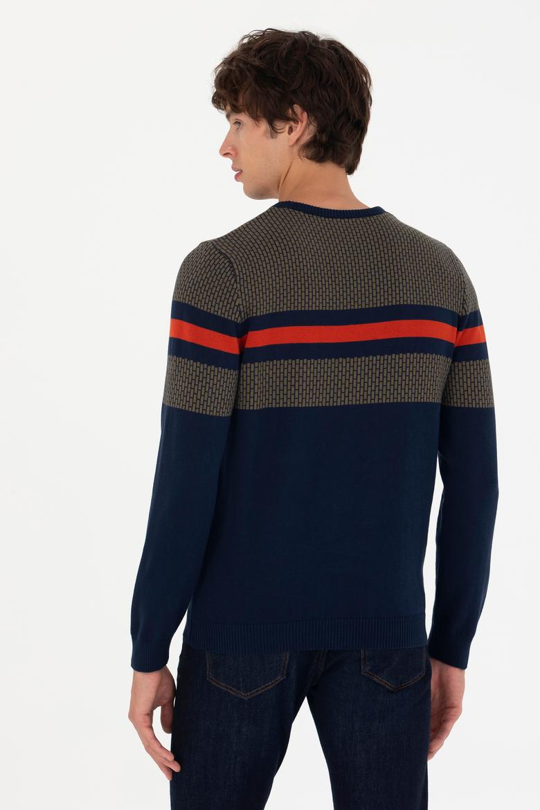 Erkek Lacivert Kazak - 50272107017