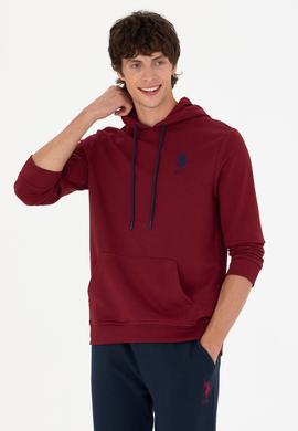 Erkek Bordo Basic Sweatshirt - 50269426101