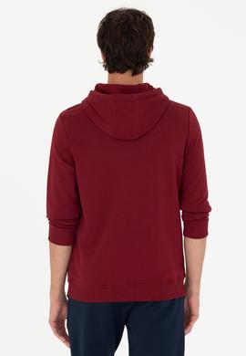 Erkek Bordo Basic Sweatshirt - 50269426101