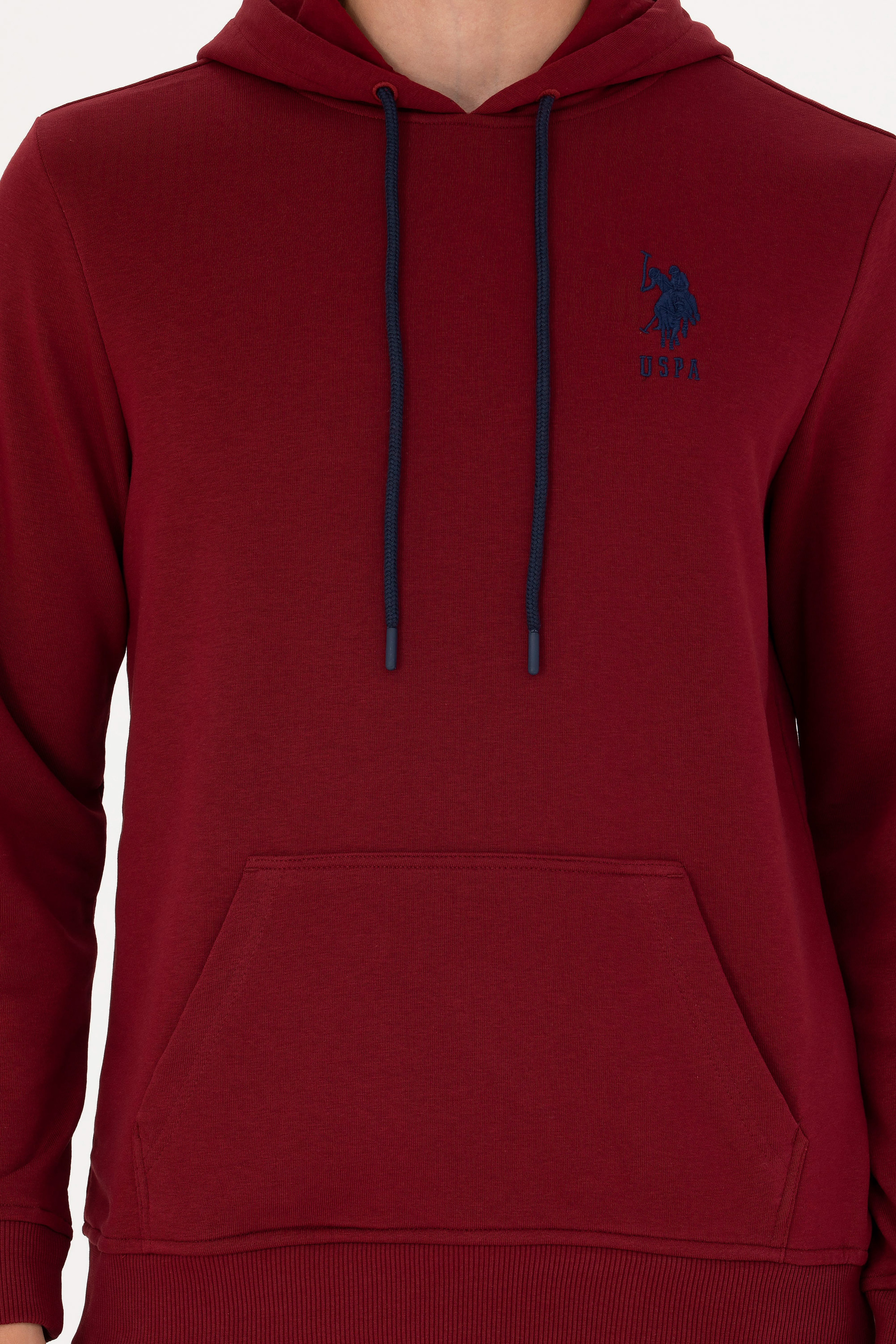 Erkek Bordo Basic Sweatshirt