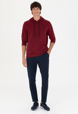 Erkek Bordo Basic Sweatshirt - 50269426101