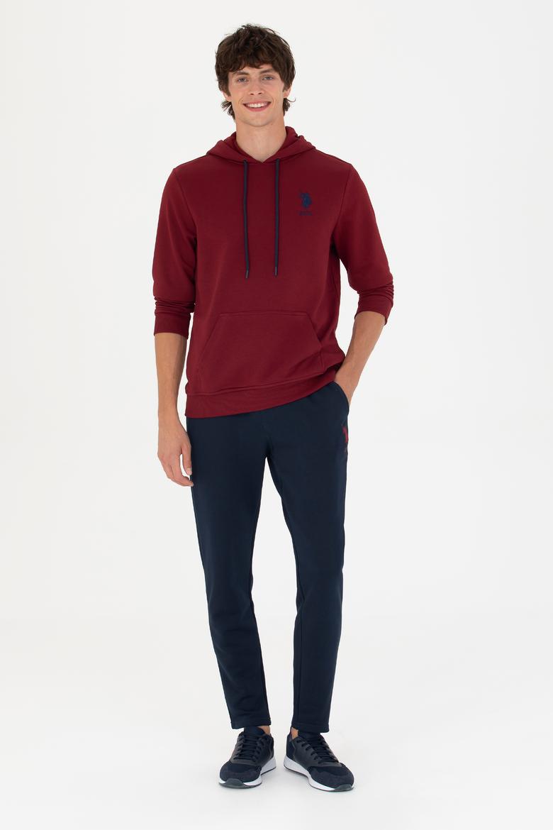Erkek Bordo Basic Sweatshirt - 50269426101