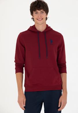 Erkek Bordo Basic Sweatshirt - 50269426101