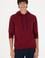 Erkek Bordo Basic Sweatshirt