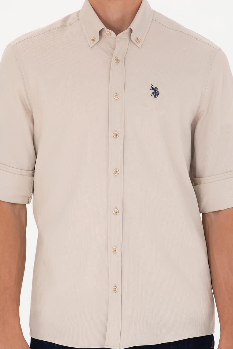 Erkek Taş Uzun Kollu Gömlek - 50266110023