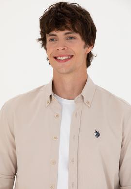 Erkek Taş Uzun Kollu Gömlek - 50266110023