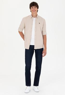 Erkek Taş Uzun Kollu Gömlek - 50266110023