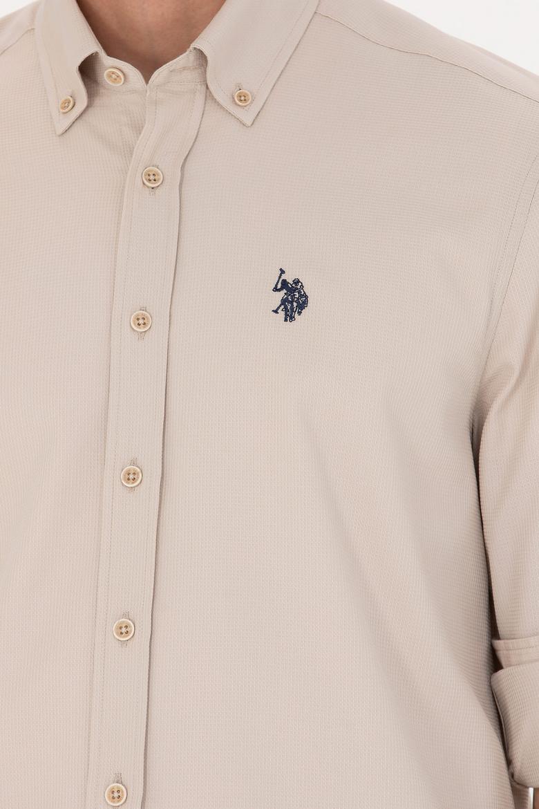 Erkek Taş Uzun Kollu Gömlek - 50266110023