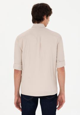 Erkek Taş Uzun Kollu Gömlek - 50266110023