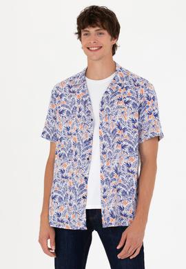 Erkek Lacivert Kısa Kollu Gömlek - 50266216008