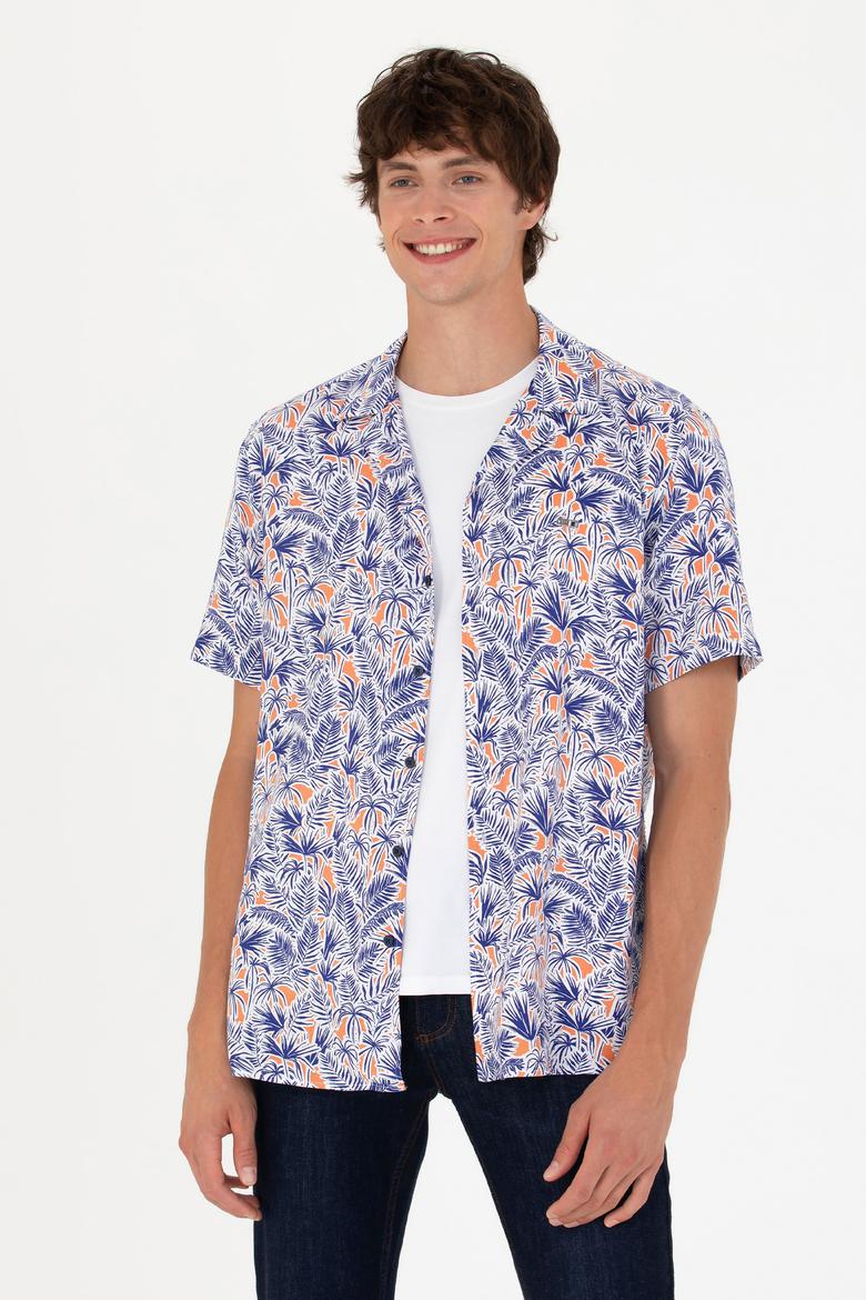 Erkek Lacivert Kısa Kollu Gömlek - 50266216008