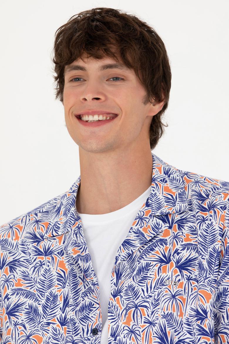 Erkek Lacivert Kısa Kollu Gömlek - 50266216008