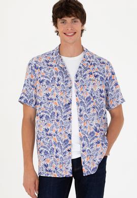 Erkek Lacivert Kısa Kollu Gömlek - 50266216008