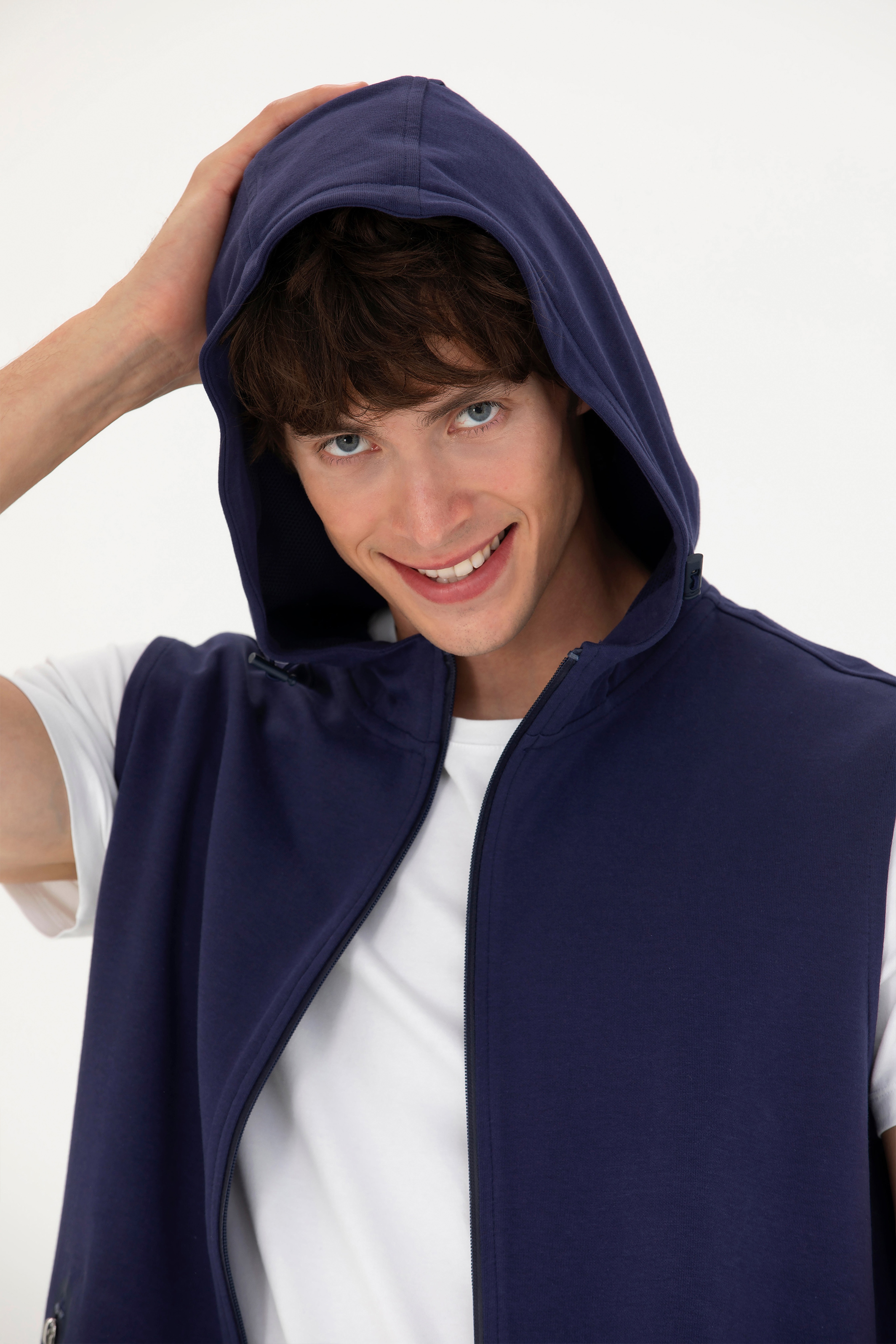 Erkek Lacivert Sweatshirt - Image 2