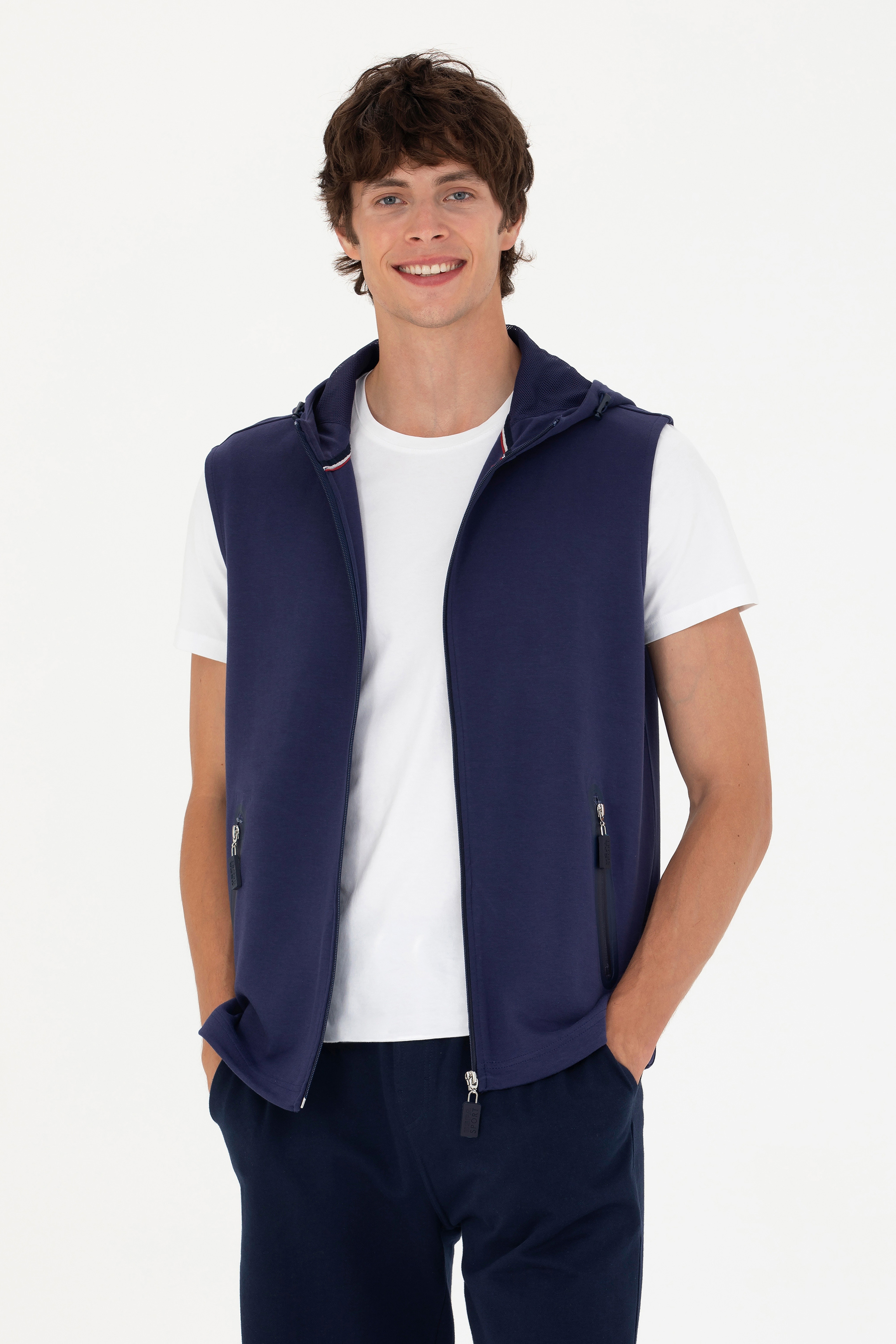 Erkek Lacivert Sweatshirt - Image 3
