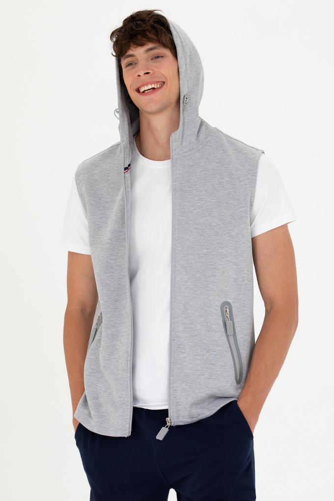 Erkek Gri Melanj Sweatshirt