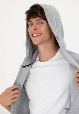 Erkek Gri Melanj Sweatshirt - 50263493011