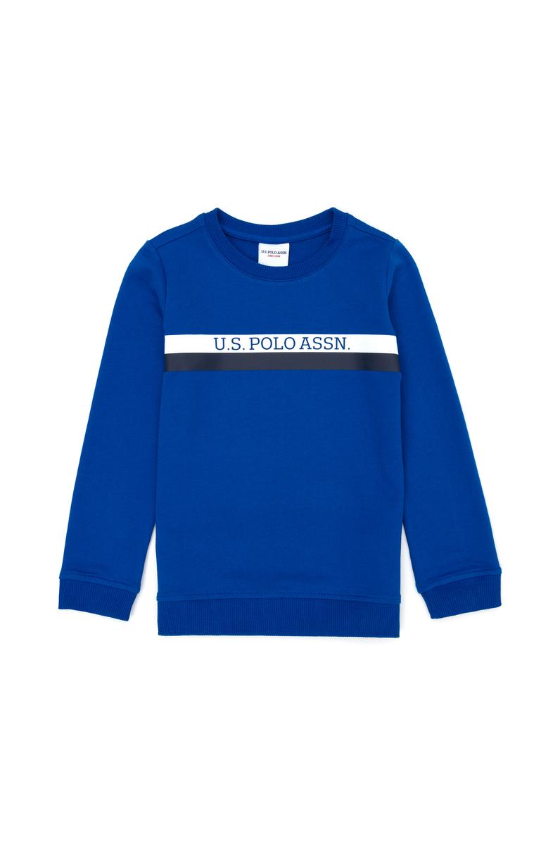 Çocuk Saks Basic Bisiklet Yaka Sweatshirt