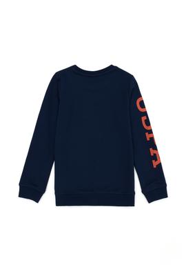 Çocuk Lacivert Basic Bisiklet Yaka Sweatshirt - 50274410024