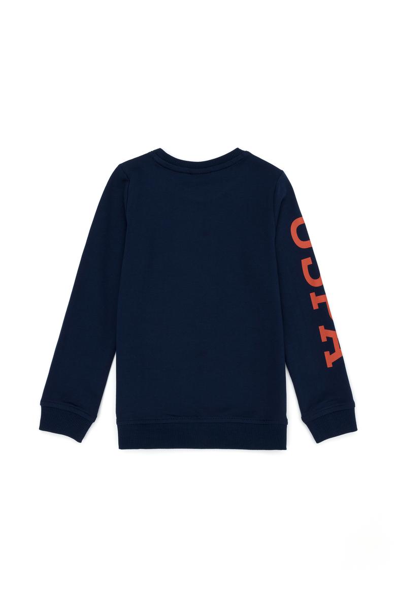 Çocuk Lacivert Basic Bisiklet Yaka Sweatshirt - 50274410024