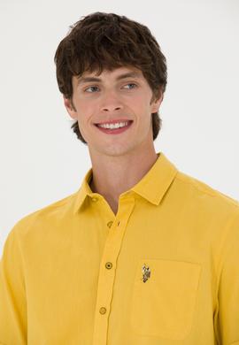 Erkek Safran Kısa Kollu Gömlek - 50249523067