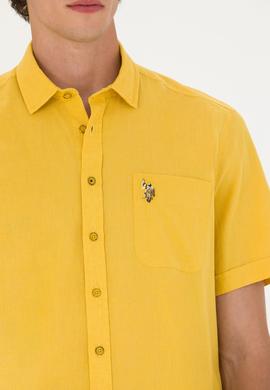 Erkek Safran Kısa Kollu Gömlek - 50249523067