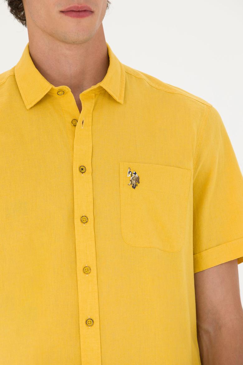 Erkek Safran Kısa Kollu Gömlek - 50249523067