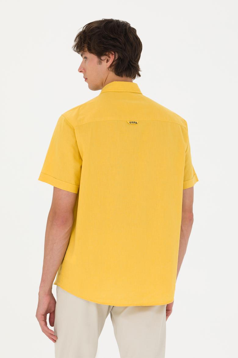 Erkek Safran Kısa Kollu Gömlek - 50249523067