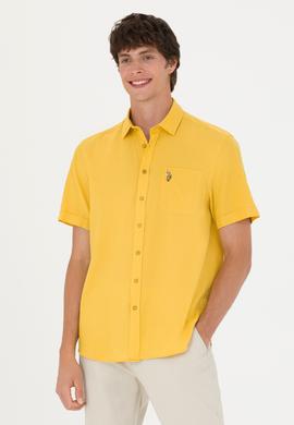 Erkek Safran Kısa Kollu Gömlek - 50249523067