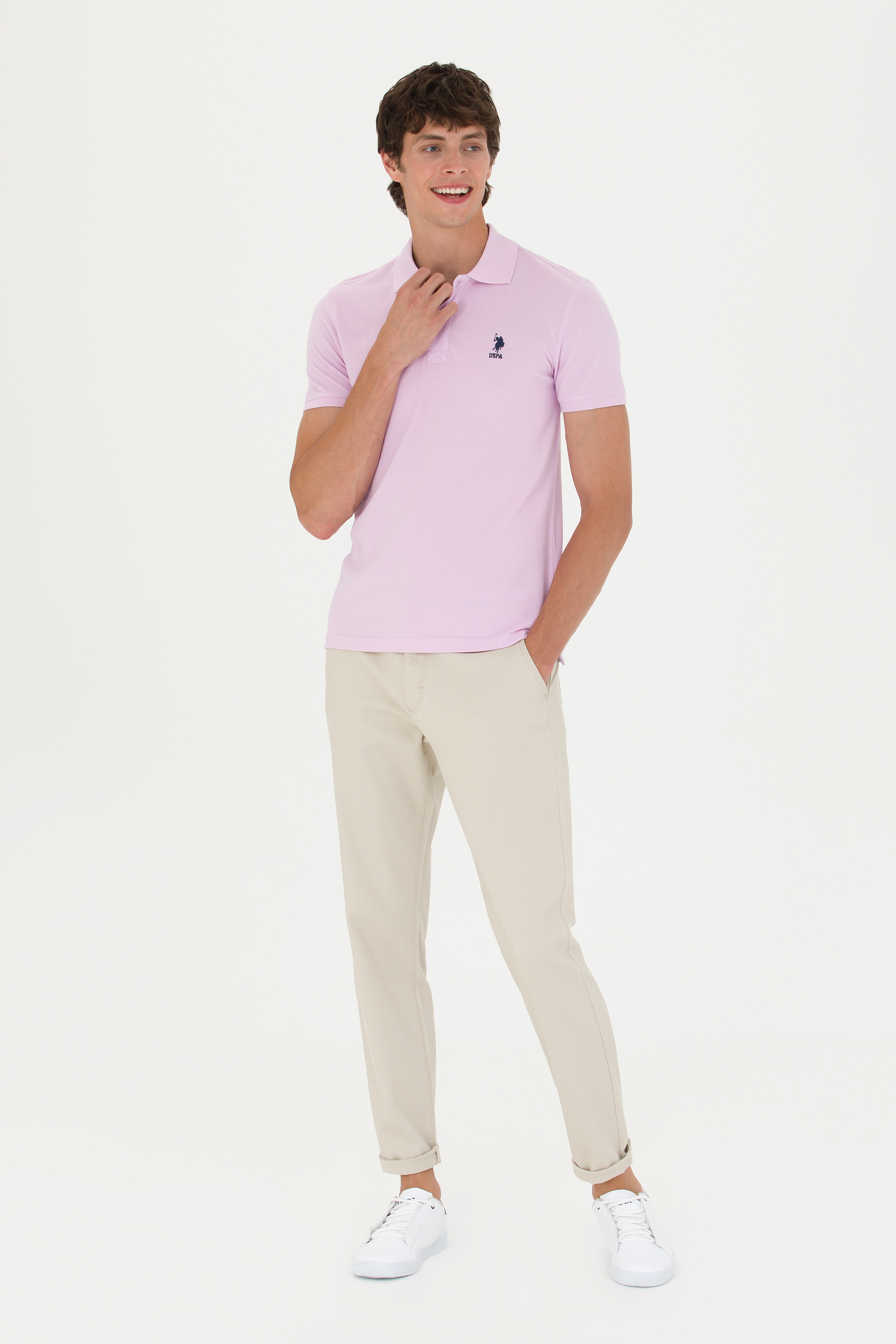 Erkek Manolya Basic Polo Yaka Tişört - Image 4
