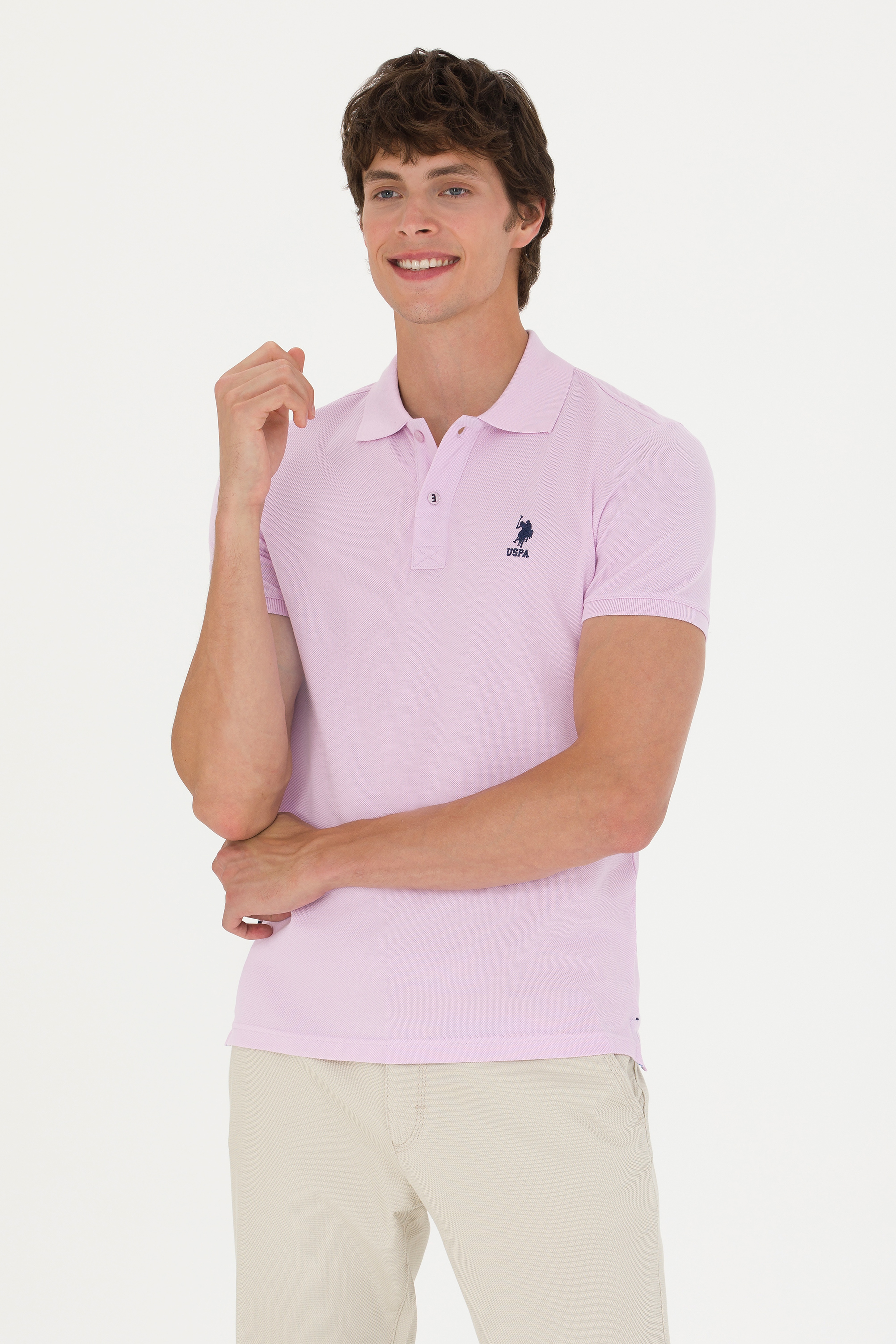 Erkek Manolya Basic Polo Yaka Tişört - Image 1