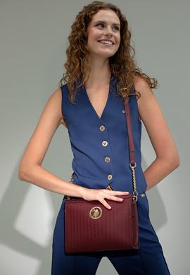 Kadın Bordo Kol Çantası - 50280399002